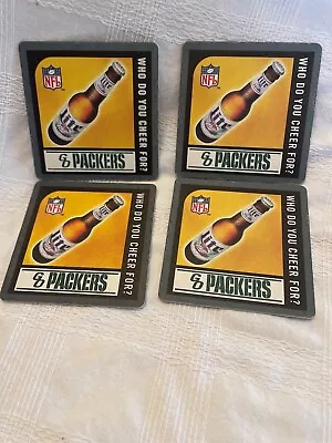 Light Beer Green Bay Packers Coasters Set Of 4 • $9.95