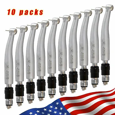 10*NSK Style Dental High Speed Turbine Handpiece With Quick Coupler Swivel 4Hole • $276.62