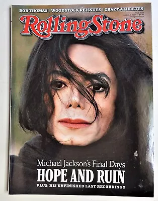 Rolling Stone Magazine August 6 2009 Michael Jackson Final Days Rob Thomas Obama • $4.98