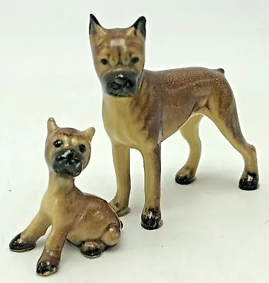 Vintage Hagen Renaker Boxer Dog Miniature Figurines Puppy • $24.95