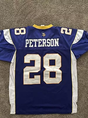 Minnesota Vikings Adrian Peterson Jersey Size 54 XXL Reebok Stitched Pre-Owned • $29.99