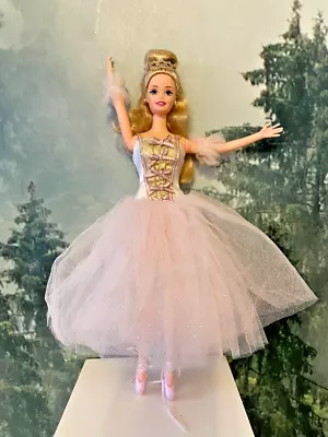 Nutcracker Movie Barbie White Tulle Dress Blonde Hair Ballerina Doll • $29.99