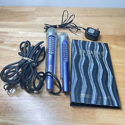 MAGIC SING ED-9000 Karaoke Microphone Cords 2 Mics Handbook • $100