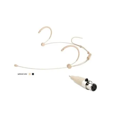 Skin Color Nude Headset Microphone Headworn Mic For AKG Samson Microphone 3 Pin • $24.99