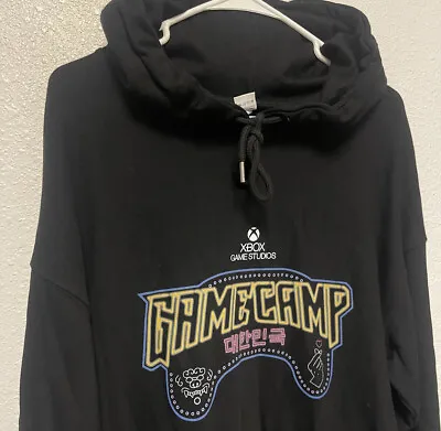 Microsoft Xbox Studios Hoodie Men’s XL Video Game Camp Sweatshirt • $51.30