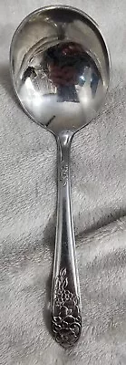 Vintage EC LTD Maytime Stainless Steel Gravy Ladel Pierced Floral Handle 8   • $5.55