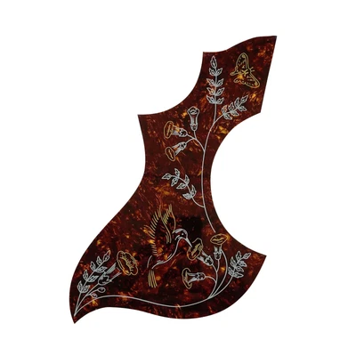 $13.95 • Buy Hummingbird LEFT Pickguard For Gibson Acoustic Guitar, Adhesive Back, Tortoise