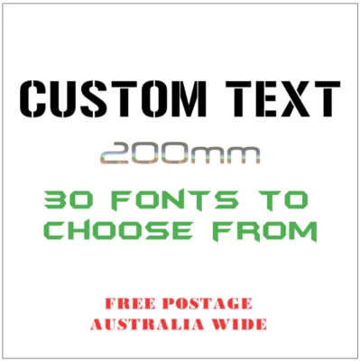 $8 • Buy CUSTOM TEXT 200MM Sticker Hoon JDM Funny YOURNAME Decal Illest 200mm UTE Ytb FUN