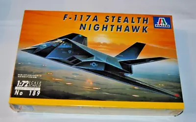 Vintage Italeri F-117A Stealth Nighthawk Plastic 1:72 Scale Model Italy • $13.11