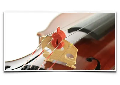 NEW Original Tourte Single Hole Brown Rubber Violin Viola Mute 3/4 - 4/4 Size • $8.36