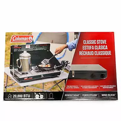 Coleman Matchlight 10000 BTU 2-Burner Propane Stove Camping Stoves • $52