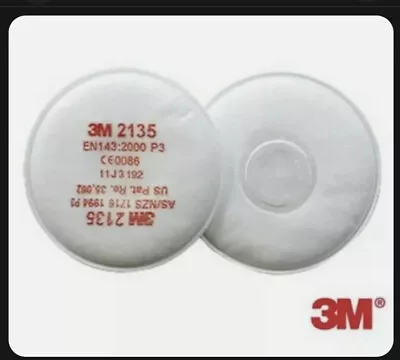 3M 2135 P3 2000 Series High Level Dust Vapour Particulate Filters (2 Per Pack) • £7.95