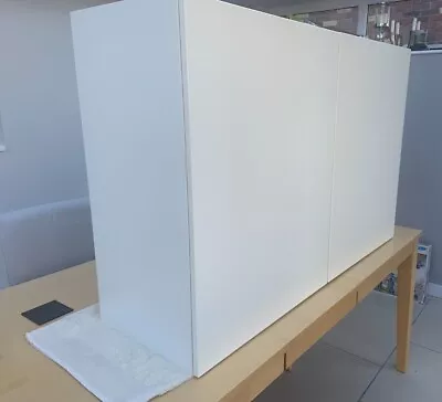 Pair Of Ikea METOD Wall Cabinets With Shelves & White VEDDINGE Doors (60x80cm) • £50