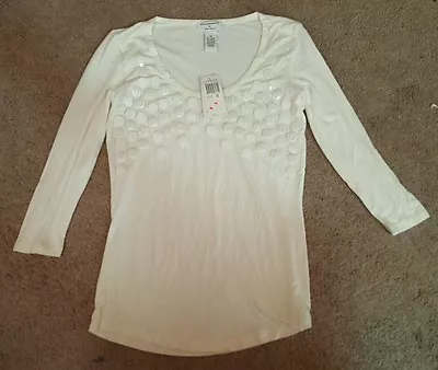 PHILOSOPHY BY REPUBLIC Womens White Top/Blouse Sz XS • $14.99