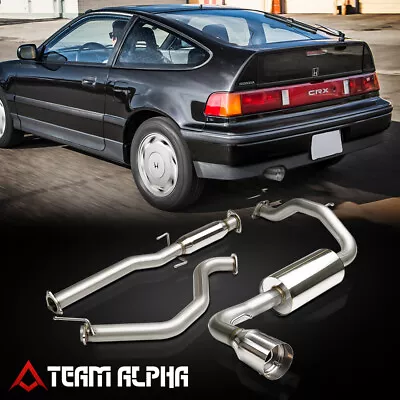 Fits 1988-1991 Honda CRX ED8 [4.5  TIP MUFFLER] Stainless Steel Catback Exhaust • $162.89