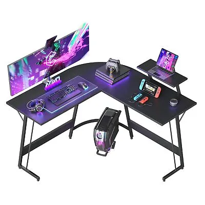 130/160*130 Cm L Shaped Gaming Desk Corner Gaming Desk Corner Computer Desk • £57.99