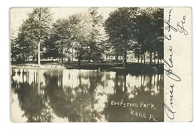 RPPC Evergreen Park KANE PA McKean County Real Photo Postcard • $11.99