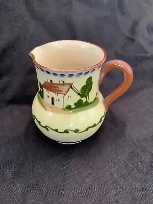 Vintage Watcombe Torquay Pottery Motto Ware 4” Mini Pitcher England • $19