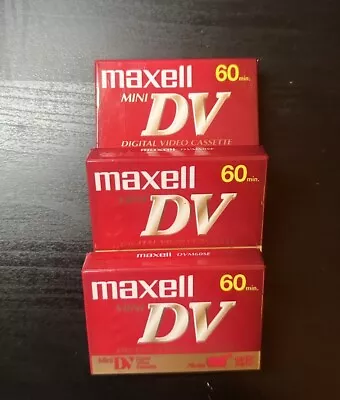 Maxwell Mini DV Digital Video Cassette 60 Mins DVM60SE New Old Stock • $8.99