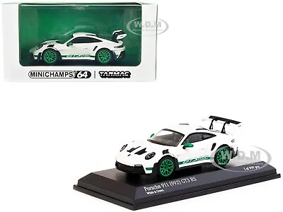 Porsche 911 (992) Gt3 Rs White 1/64 Car By Minichamps & Tarmac Works 643062104 • $33.99