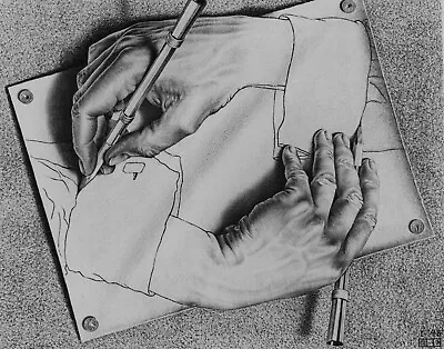 Print - M.C. Escher - Drawing Hands • $8.54