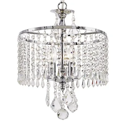 Home Decorators Collection Calisitti 3-Light Polished Chrome Mini-Chandelier • $68.50