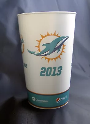 Miami Dolphins Cup Limited Ed #1 1966-2013 Pepsi Dynamic Drinkware 32 Oz Vgc • $8