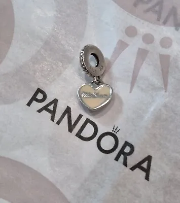 Genuine PANDORA Charm - Sterling Silver 925 ALE - Mother Always In My Heart • £10