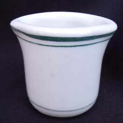 Double Spouted Individual Creamer Green Stripe Restaurant Ware • $17.99