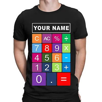 Personalised Your Name Numbers Maths Day School Teacher Mens Womens T-Shirts#DNE • £9.99