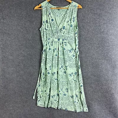 Morgan Spencer Dress Womens 16 Green Blue A Line Flowers Evening Occasion • $3.23