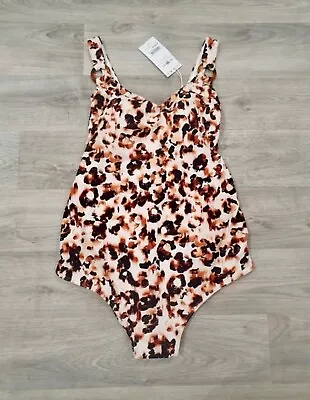 Next Maternity Swimsuit Leopard Print Lightly Padded Size 8 BNWT £38 • £14.99