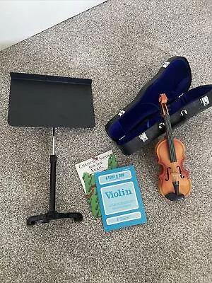 American Girl Violin Set Music Stand Case Violin Music Books (missing Bow) • $12