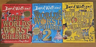 World's Worst Children Books 1-3 David Walliams • £10