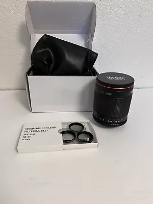 Vivitar 500mm F/ 8.0 MF Mirror Lens Series 1 + UV Filter Open BOX • $99