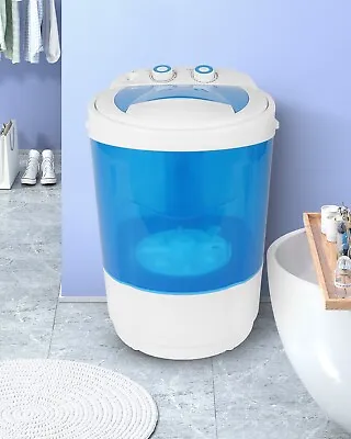 Mini Portable Washing Machine7.7lbs Compact Washer Washer With Drain HoseBlue • $88.99