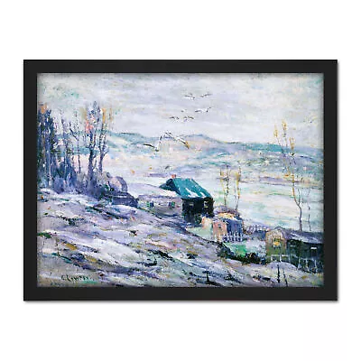 Ernest Lawson Windy Day Bronx River Large Framed Art Print • £36.99