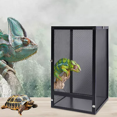 360 Panoramic Reptile Screen Cage Terrarium Chameleon Mesh Enclosure Habitat • $55.10