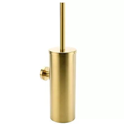 Brushed Gold Towel Rail Rack Toilet Paper Holder Robe Hook Shower Caddy Round • $69