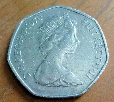 1970 BRITANNIA Large Old UK 50p Fifty Pence Circulated SCARCE FREE POST ## • £6.99