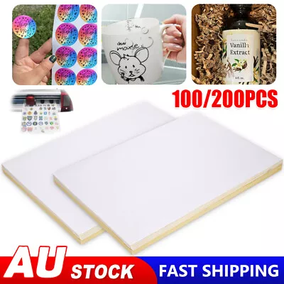 100 A4 Self Adhesive Label Sticker Paper Sheet Laser / Inkjet Printable Address • $21.85