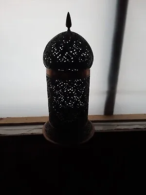 Vintage Brass Moroccan Lamp Lantern Decor Holiday No Light Set Up • $200