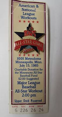 1985 Minnesota Twins All-Star Game Pin! Hubert H Humphrey Metrodome Minneapolis  • $9.99