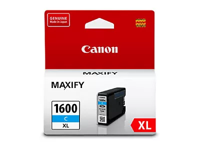 Canon PGI1600XL Cyan High Yield Ink Tank Cartridge PGI1600C Maxify MB2760 2160 • $48.27