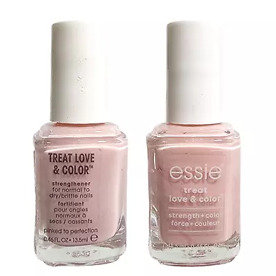 $9.97 • Buy Essie Treat Love Color Strengthener Nail Polish Pink Pinked To Perfection 2 Pack