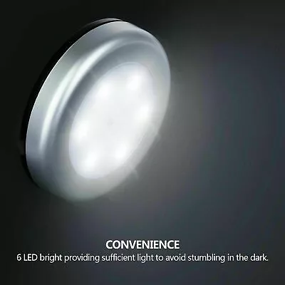 £7.19 • Buy 2 PCS Motion Sensor Cabinet LED Lights Battery PIR Wardrobe Cupboard Light UK