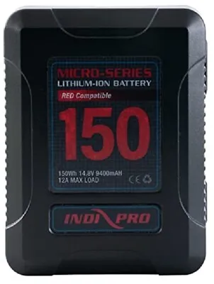 $314.99 • Buy IndiPRO Tools RDM150S Micro-Series 150Wh V-Mount Li-Ion Battery (RED Compatible)