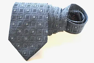 Etro Men's Tie Gray/geometric Width: 3.7/8  Length: 57  • $19.98