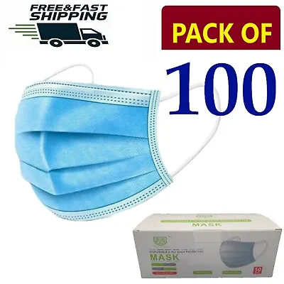 100 X Disposable Face Mask 3 PLY Disposable Face Mask • £5.99
