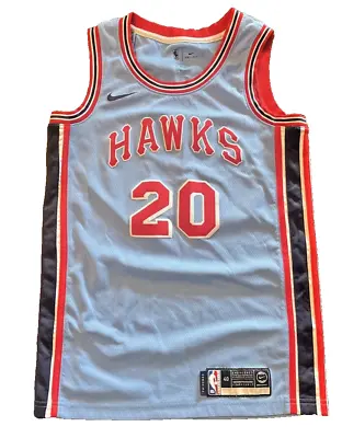 Nike NBA Atlanta Hawks John Collins #20 Swingman Blue Jersey Size Small Rare VTG • $48